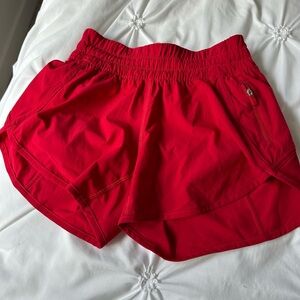 Lululemon Athletica Red Women's Athletic Shorts